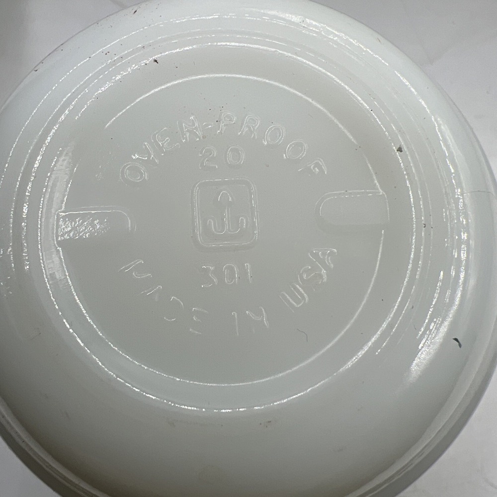 Vtg Anchor Hocking Mug Cup Milk Glass Asap Assuring Survival Perfection 20 301 - Picture 5 of 5